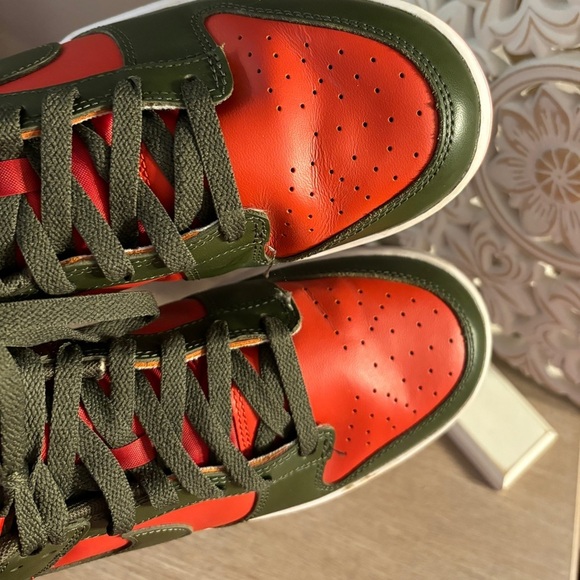 Nike Dunk Low Mystic Red/ Cargo Khaki - Picture 8 of 9